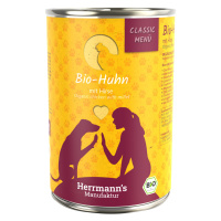 Herrmann's Bio-Menu 24 x 400 g - výhodné balení - bio kuřecí s bio prosem