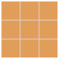 Mozaika Rako Color Two tmavě oranžová 10x10 cm mat GAA0K150.1