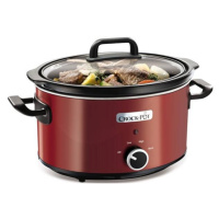 Elektrický pomalý hrnec CrockPot SCV400RD / 3,5 l / 210 W / 3 stupně výkonu / červená Varianta: 