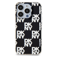 Zadní kryt DKNY PC/TPU Checkered Pattern pro Apple iPhone 15 Pro, černá