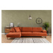 Sofahouse Designová rohová sedačka Vatusia 274 cm oranžová - levá