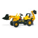 Šlapací traktor JCB s přední i zadní lžící Rolly Toys 812004