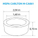 Mspa | Nafukovací vířivka MSPA Carlton M-CA061 | 11400258