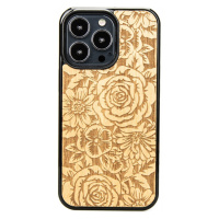 Pouzdro Bewood pro iPhone 13 Pro Růže Aniegre