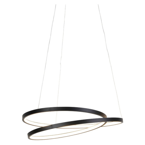 Designová závěsná lampa černá 55cm včetně LED stmívatelné - Rowan Paul Neuhaus