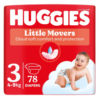 Huggies Little Movers 3 4-9 kg jednorázové plenky 78 ks