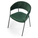 Jídelní židle DORIA tmavě zelená