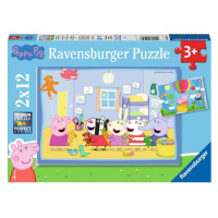 Ravensburger 05574 prasátko peppa: peppino dobrodružství 2x12 dílků