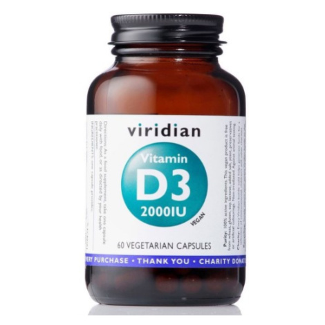 Viridian Vitamin D3 2000IU cps.60