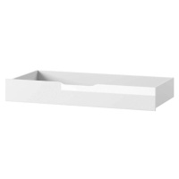 Zásuvka pod postel Selene 160 cm, bílá mat / bílá lesk