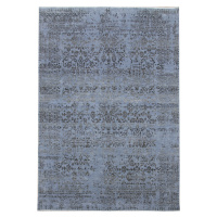 Diamond Carpets koberce Ručně vázaný kusový koberec Diamond DC-JK 1 Jeans blue/black - 245x305 c