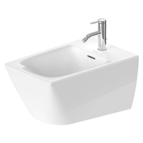 Duravit Viu - Závěsný bidet, 370x570 mm, otvor pro baterii, WonderGliss, bílá 22921500001