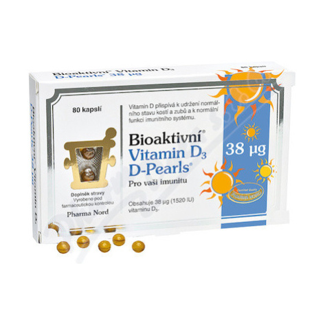 Bioaktivní Vitamin D3 D-Pearls 38mcg cps.80