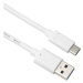 PremiumCord kabel USB-C - USB 3.0 A (USB 3.2 generation 2, 3A, 10Gbit/s) 3m, bílá