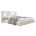 Čalouněná postel KARINO rozměr 160x200 cm Bílá eko-kůže
