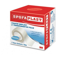 3M™ SPOFAPLAST 432 Fixační náplast z transparentní fólie 5 m x 25 mm