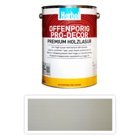 HERBOL Offenporig Pro Decor - univerzální lazura na dřevo 5 l Bílá 0301
