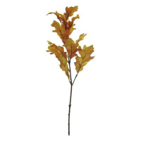 Větev listy dubové umělá žlutá 64cm