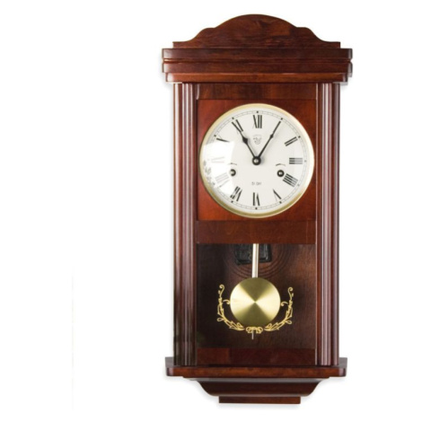 Stilista THESEUS 1403 Nástěnné kyvadlové hodiny mahagon - 60 cm
