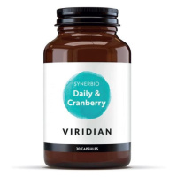 Viridian Synerbio Daily+ Cranberry (Směs probiotik a prebiotik s brusinkovým extraktem) 30 kapsl