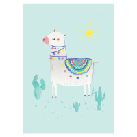 Ilustrace Sunshine llama, Laura Irwin, 30 × 40 cm