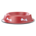 Vsepropejska Dish červená miska pro psa se vzorem kosti Rozměr (cm): 22
