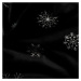 Vánoční ubrus - běhoun na stůl SNOWFLAKE černá/stříbrná 40x140 cm Mybesthome