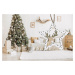 Tutumi Sada dřevěných vánočních ozdob Renif 2 ks bílo-hnědá