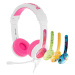 Sluchátka Wired headphones for kids BuddyPhones School+ pink (630282193024)