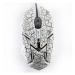 Myš drátová USB, E-blue Auroza Gaming, bílá, optická, 4000DPI