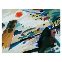 Obrazová reprodukce Romantic Landscape, Wassily Kandinsky, 40 × 30 cm