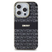 DKNY PC/TPU Repeat Pattern Tonal Stripe Magsafe kryt iPhone 14 Pro Max černý