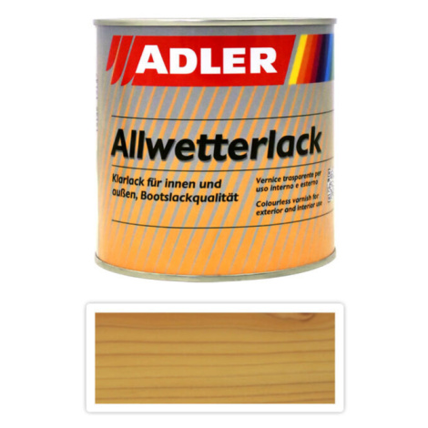 ADLER Allwetterlack - lodní lak z umělé pryskyřice 0.75 l Bezbarvý mat 50023