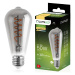 LED žárovka EDISON E27 ST64 6W = 50W 420lm 2200K Teplá 360° Filament LUMILED Smokey