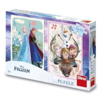 Puzzle Frozen - Anna a Elsa 2x77 dílků