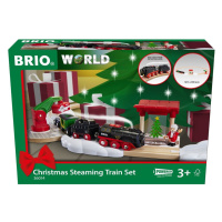 Brio WORLD 36014 Vánoční vlaková sada s parní lokomotivou na baterie