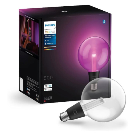 HUE Lightguide LED žárovka E27 G125 6,8W 500lm 2000-6500K RGB CRI80 IP20, stmívatelná Philips