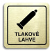 Accept Piktogram "tlakové lahve" (80 × 80 mm) (zlatá tabulka - černý tisk)