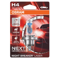 OSRAM Autožárovka Night Breaker Laser (Next Gen) H4, 60/55W, 12V, 1 ks (BLI)