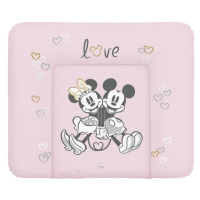 CEBA Podložka přebalovací měkká na komodu (85x72) Disney Minnie & Mickey Pink