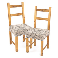 4Home Napínací potah na sedák na židli Comfort Plus Nature, 40 - 50 cm, sada 2 ks