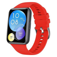 FIXED Silicone Strap pro Huawei Watch FIT2 červený