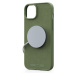 NJORD Suede MagSafe kryt iPhone 15 Plus olivový