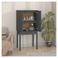 vidaXL Skříň highboard šedá 60x40x120 cm masivní borové dřevo