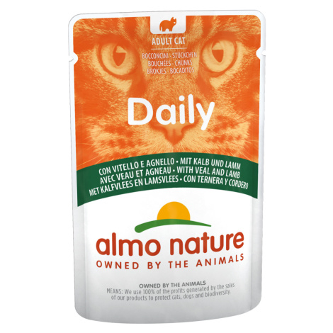 Almo Nature Cat Daily Menu kapsička 24 x 70 g - telecí & jehněčí Almo Nature Holistic