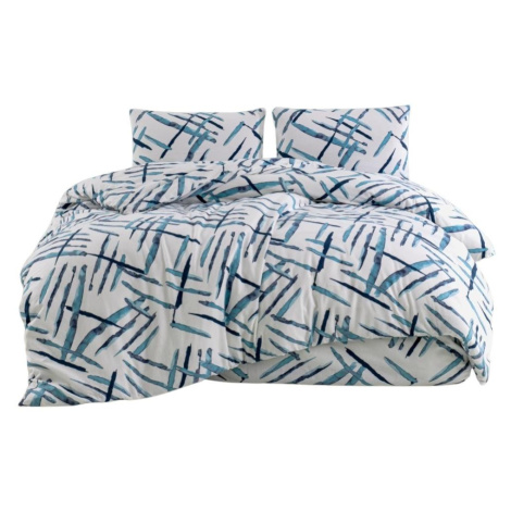 Brotex Prodloužené flanelové povlečení 140 × 220, 70 × 90 cm, Orlex blue