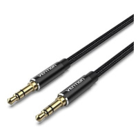 Vention Cotton Braided 3.5mm Male to Male Audio Cable 1.5m Black Aluminum Alloy Type