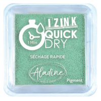 Razítkovací polštářek Aladine IZINK QUICK DRY - vert d´eau modrozelená Aladine