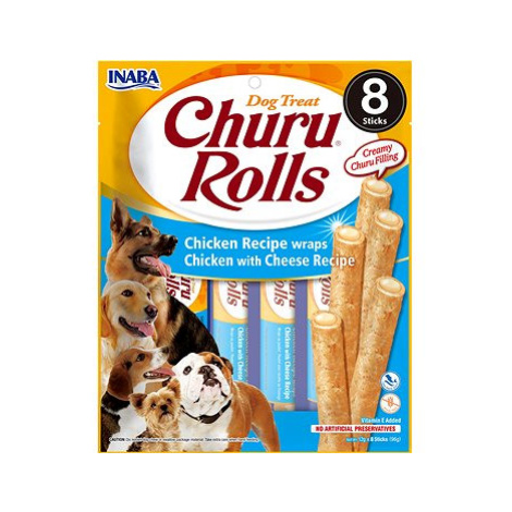 Inaba Churu Dog Rolls kuřecí se sýrem wraps 8 × 12 g