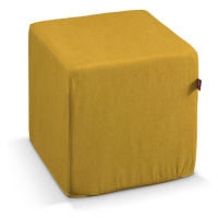 Dekoria Sedák Cube - kostka pevná 40x40x40, hořčicový šenil, 40 x 40 x 40 cm, Etna, 705-04